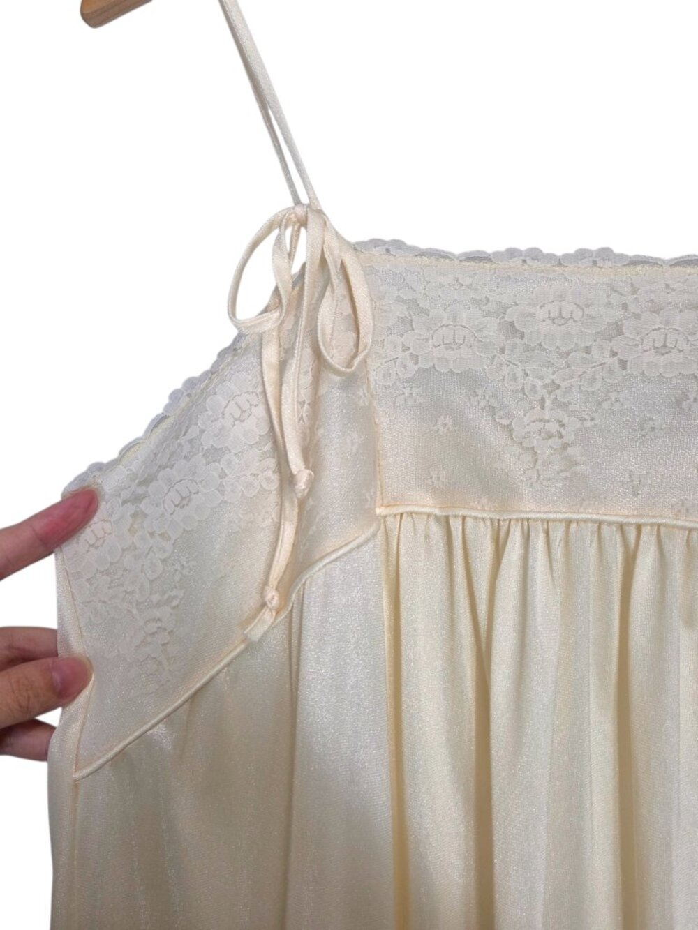 Vintage Empire Waist Lace Slip Dress - Picture 4 of 7